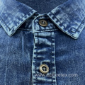 Men's Retro Two Pocket Casual Work Wear Denim Shirt